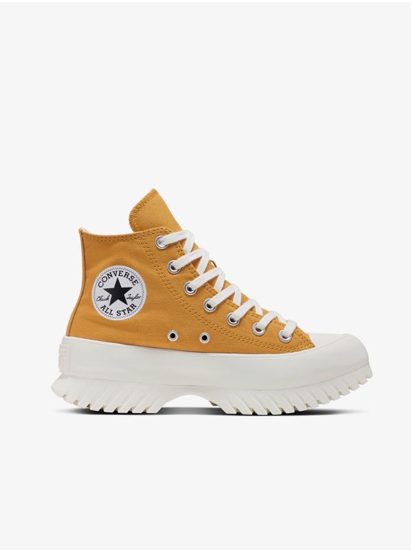 Converse Mustard Women's Ankle Sneakers on the Converse Chuck T Platform - Women