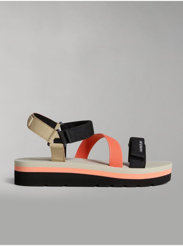 Napapijri NAPAPIJRI Black-Orange Sandals - Womens