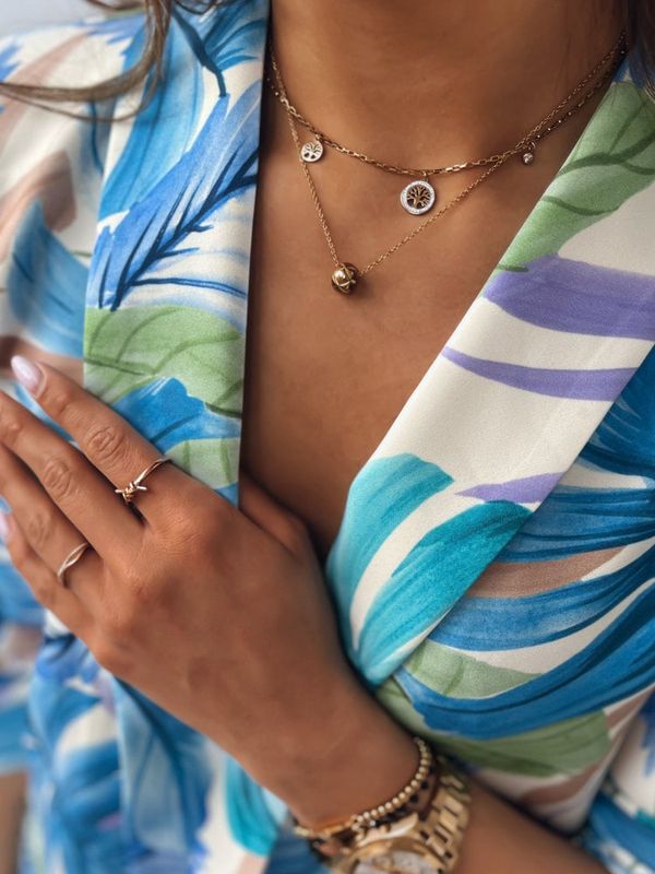 DStreet Naszyjnik WAIMANALO złoty Dstreet