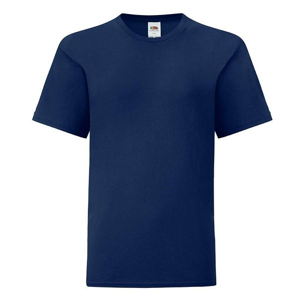 Fruit of the Loom Navy blue children's t-shirt in combed cotton Fruit of the Loom