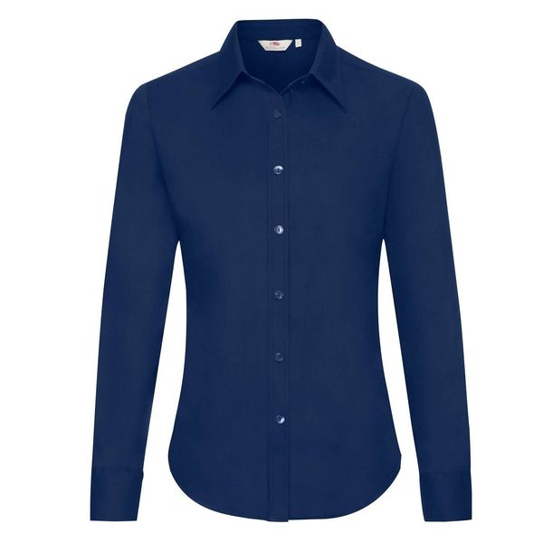 Fruit of the Loom Navy blue classic lady-fit shirt Oxford Fruit Of The Loom