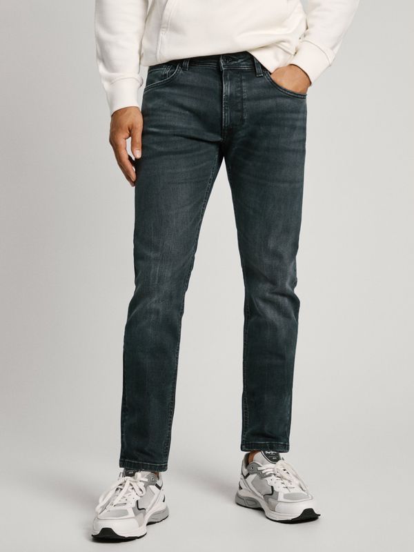 Pepe Jeans Navy Blue Men's Straight Fit Jeans Pepe Jeans