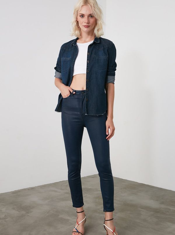 Trendyol Navy Blue Skinny Fit Jeans Trendyol - Women
