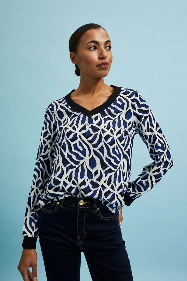 Moodo Navy blue women's blouse