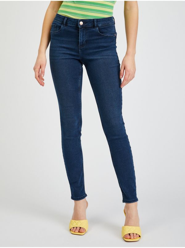 Orsay Navy blue women's skinny fit jeans ORSAY