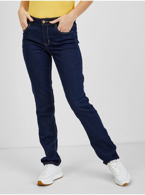 Orsay Navy blue women's straight fit jeans ORSAY