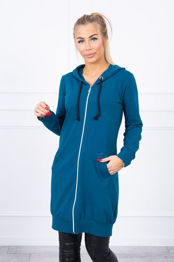 Kesi Navy dress with hood and hood