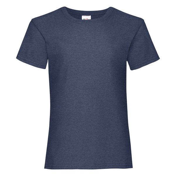 Fruit of the Loom Navy Girls' T-shirt Valueweight Fruit of the Loom