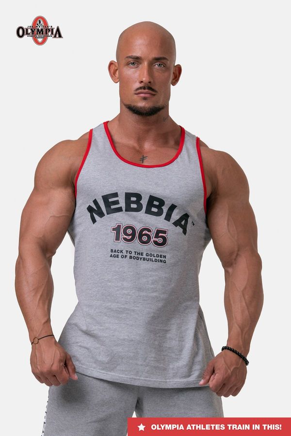 NEBBIA Nebbia Old-school Muscle Tank Top 193 light grey XXL