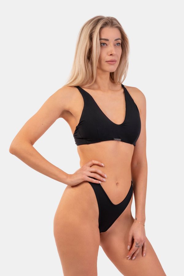 NEBBIA Nebbia Triangle Bralette Bikini Top with padding 457 Black S