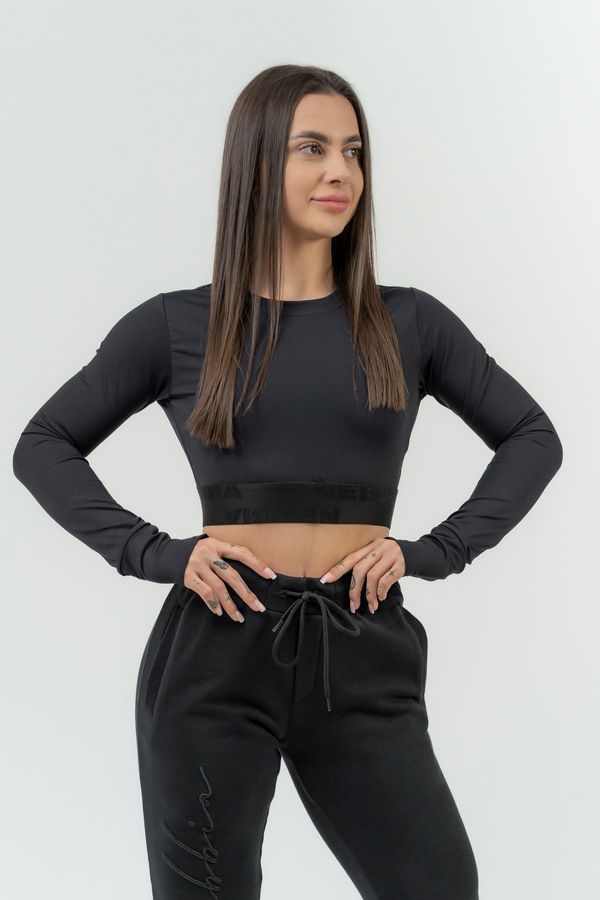 NEBBIA NEBBIA Women's crop top with long sleeves INTENSE Perform