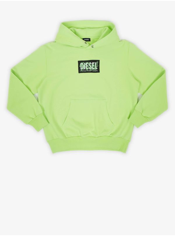 Diesel Neon Green Girls' Hoodie Diesel - Girls