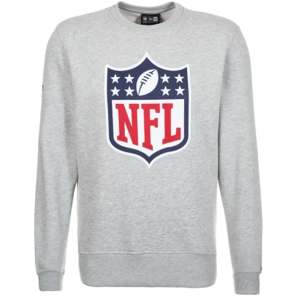 New Era New Era Men's NFL Team Logo Crew Grey Sweatshirt