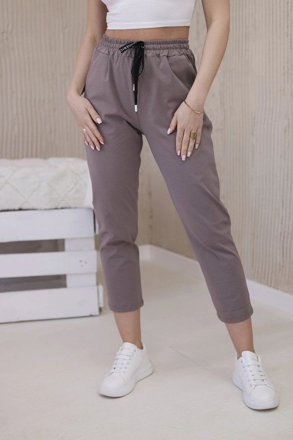 Kesi New Punto trousers with a tie at the fango waist
