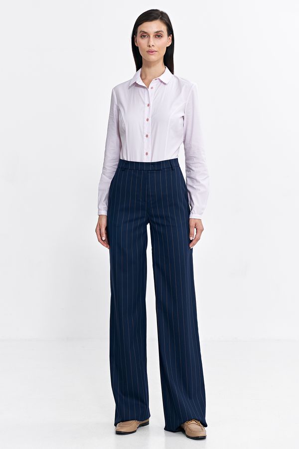 Nife Nife Woman's Pants SD103 Navy Blue