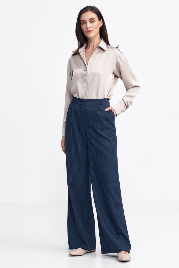 Nife Nife Woman's Pants SD105 Navy Blue