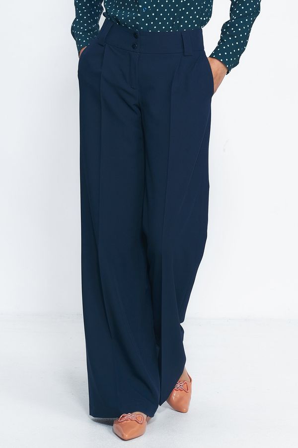 Nife Nife Woman's Pants SD81 Navy Blue