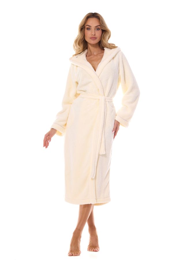 L&L Night Long Ecru Ecru Bathrobe