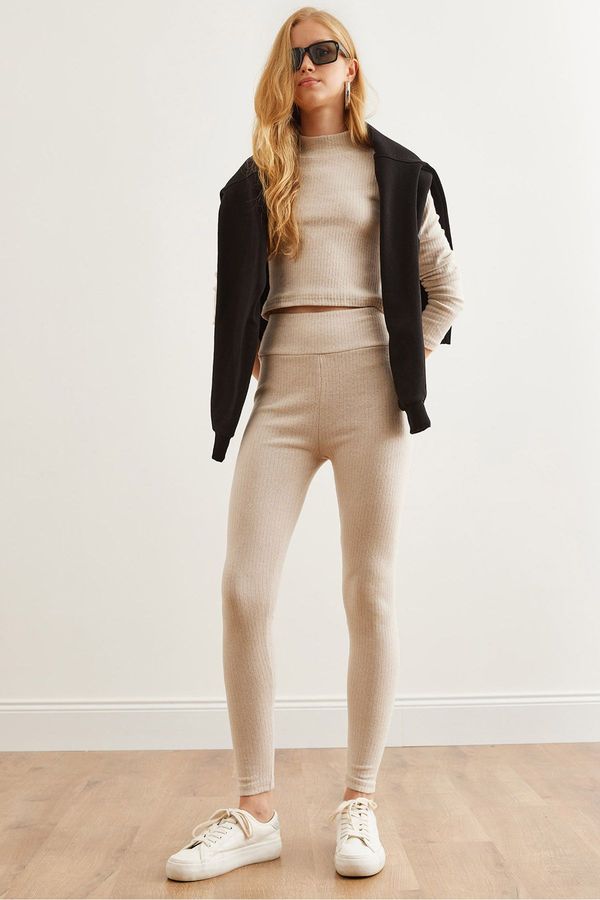 Olalook Olalook Women's Stone Corduroy Bottom Top Set