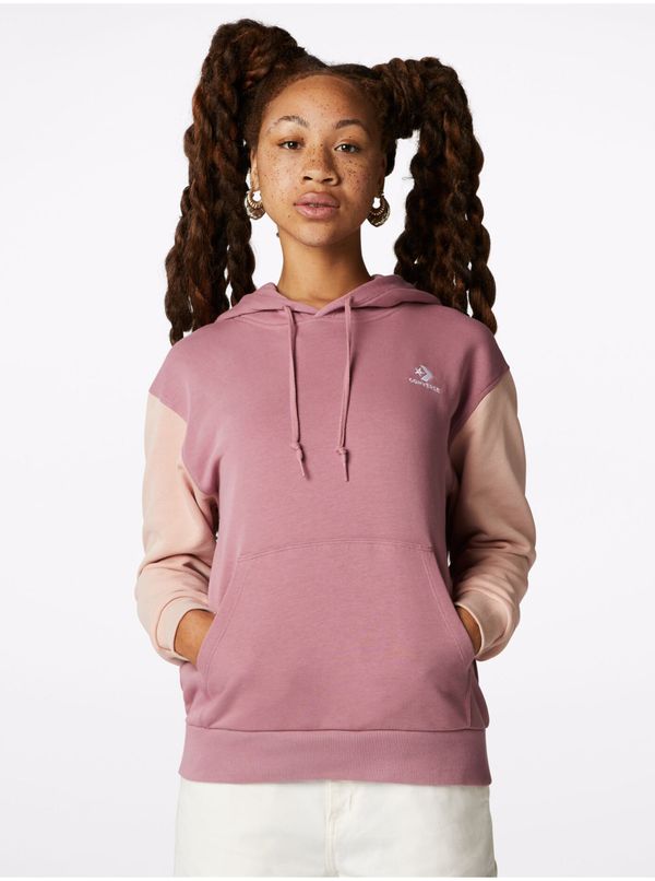 Converse Old Pink Womens Sweatshirt Converse French Terry - Women