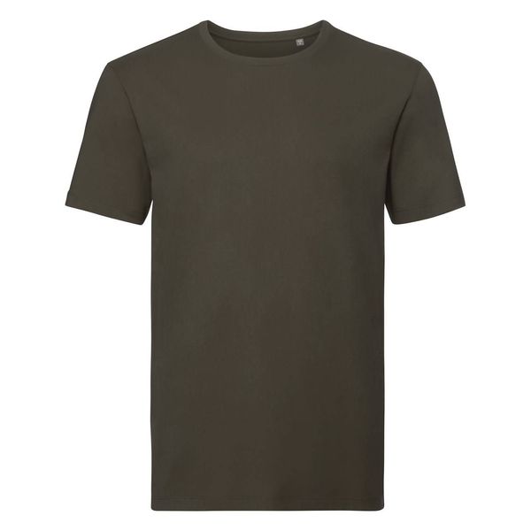 RUSSELL Olive Men's T-shirt Pure Organic Russell