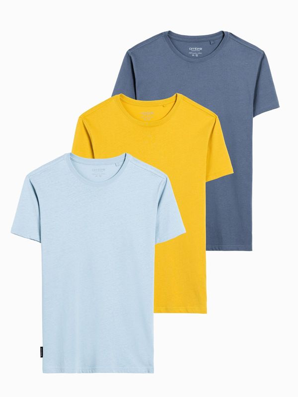 Ombre Ombre BASIC 3-pack cotton t-shirt set