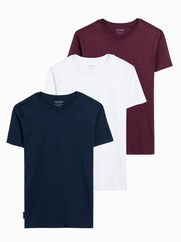 Ombre Ombre BASIC 3-pack cotton t-shirt set