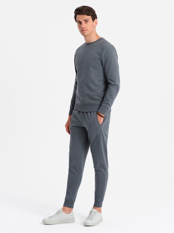 Ombre Ombre BASIC men's cotton sweatshirt set BASIC sweatshirt + joggers