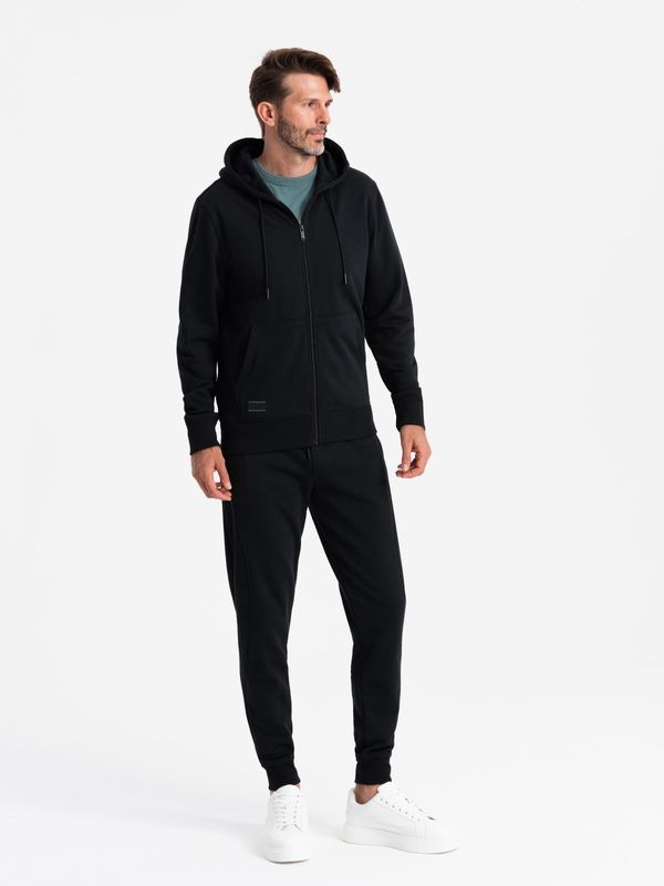 Ombre Ombre BASIC men's cotton tracksuit set unbuttoned sweatshirt + joggers