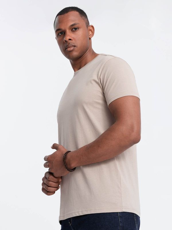 Ombre Ombre Classic BASIC men's cotton T-shirt - sand