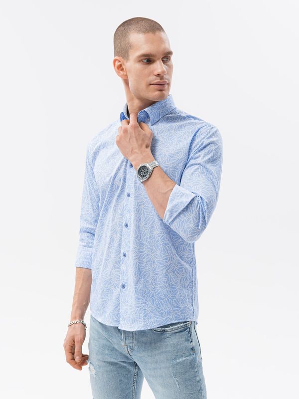 Ombre Ombre Clothing Men's shirt with long sleeves