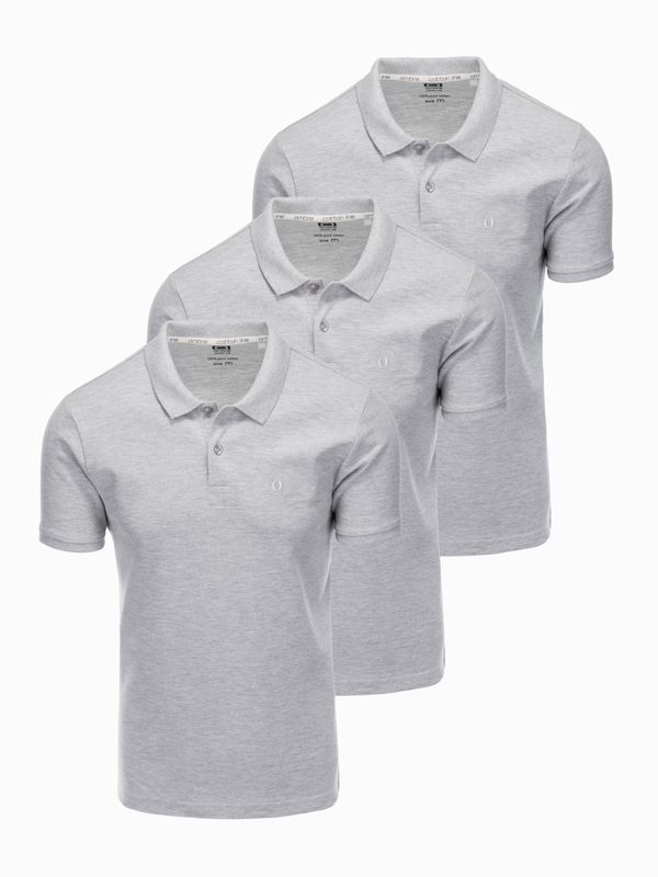 Ombre Ombre Cotton polo shirt set 3-pack