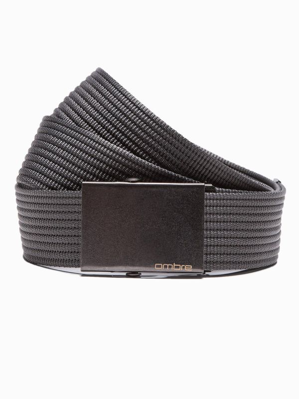 Ombre Ombre Men's belt with metal buckle