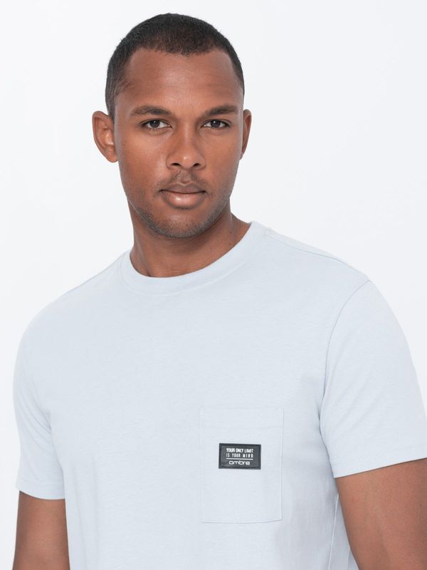 Ombre Ombre Men's cotton t-shirt with pocket