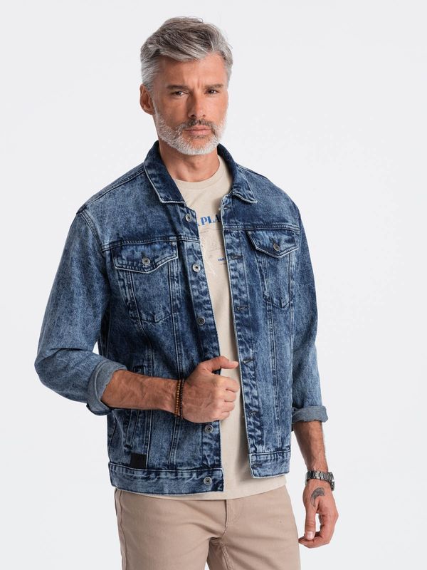 Ombre Ombre Men's denim katana jacket - denim