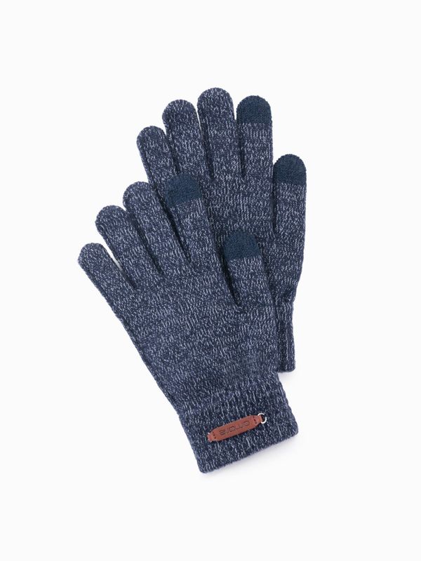 Ombre Ombre Men's elegant wool blend gloves - graphite melange