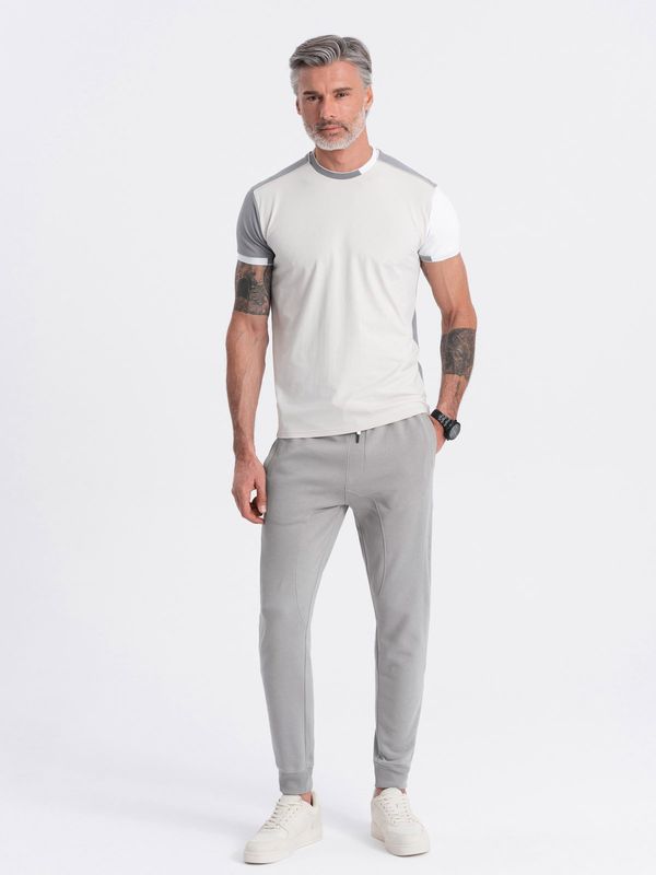 Ombre Ombre Men's jogger sweatpants - gray