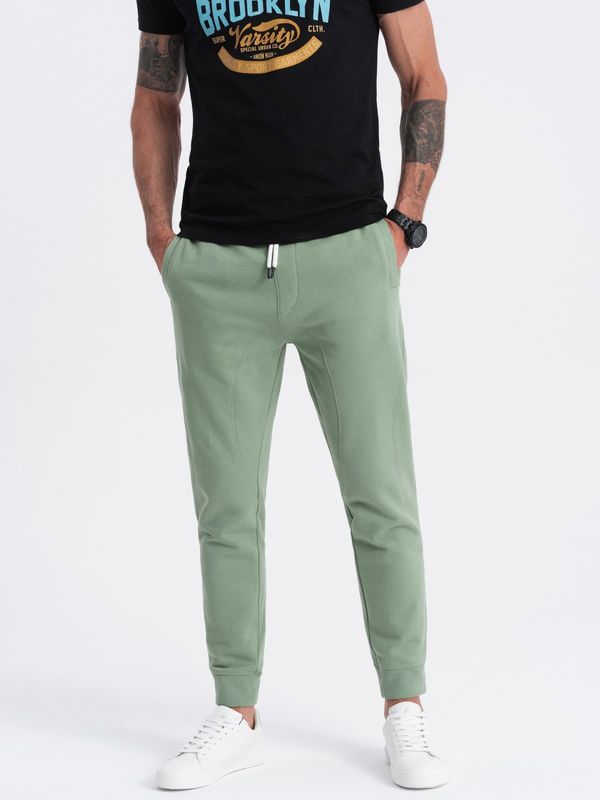 Ombre Ombre Men's jogger sweatpants - green