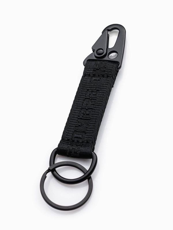 Ombre Ombre Men's key ring with snap hook - black