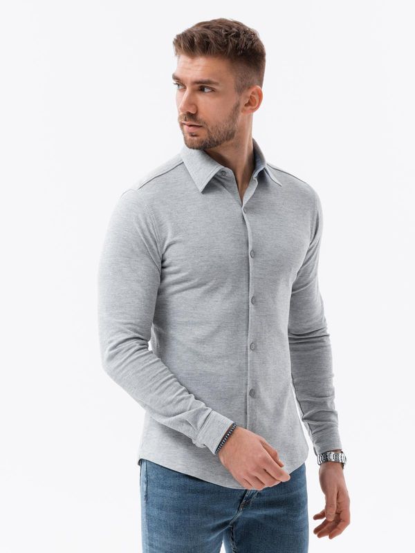 Ombre Ombre Men's long sleeve knit shirt