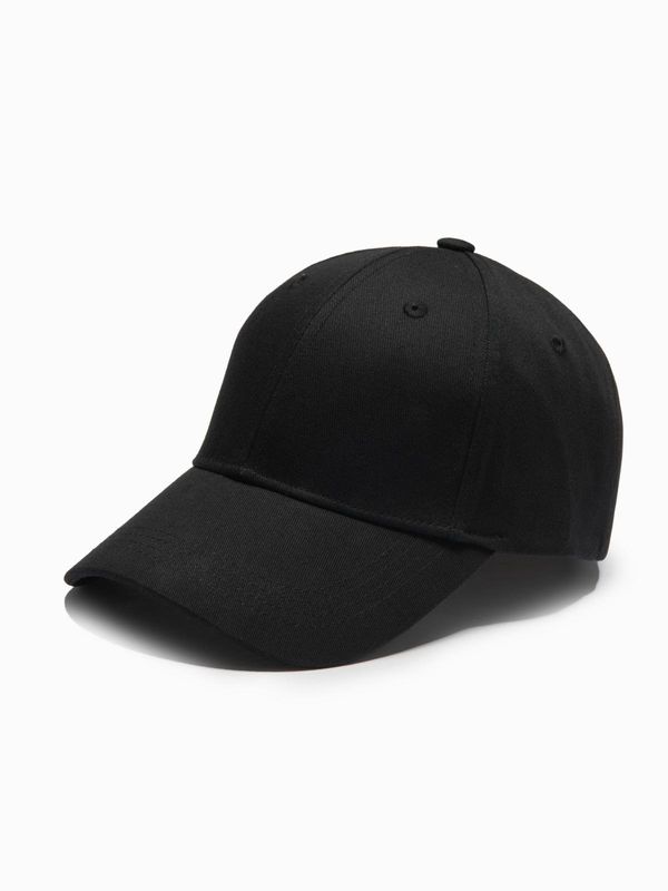 Ombre Ombre Men's one-color baseball cap - black