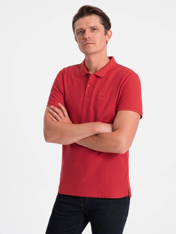 Ombre Ombre Men's pique knit polo shirt