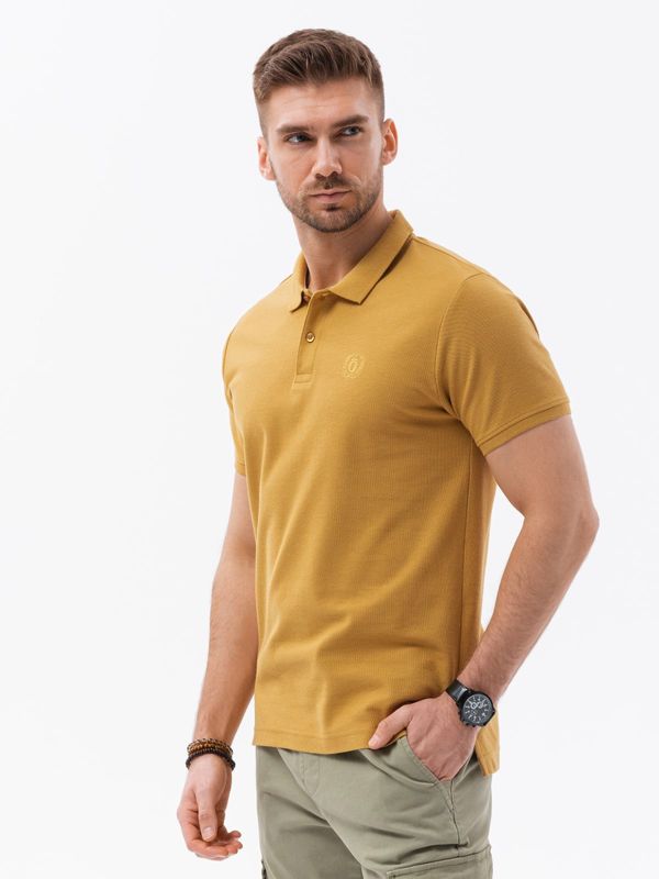 Ombre Ombre Men's pique knit polo shirt