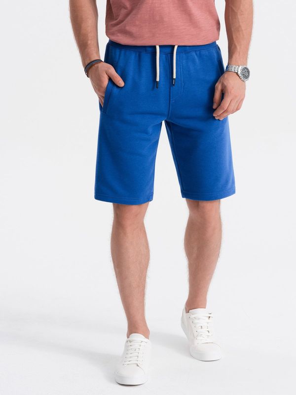 Ombre Ombre Men's short shorts with pockets - blue