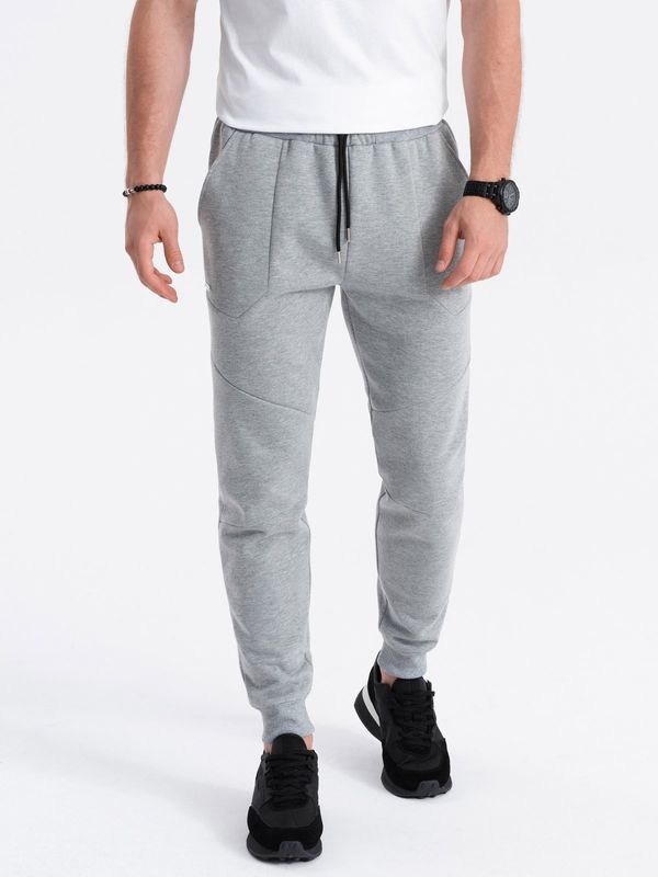 Ombre Ombre Men's sweatpants joggers - grey melange