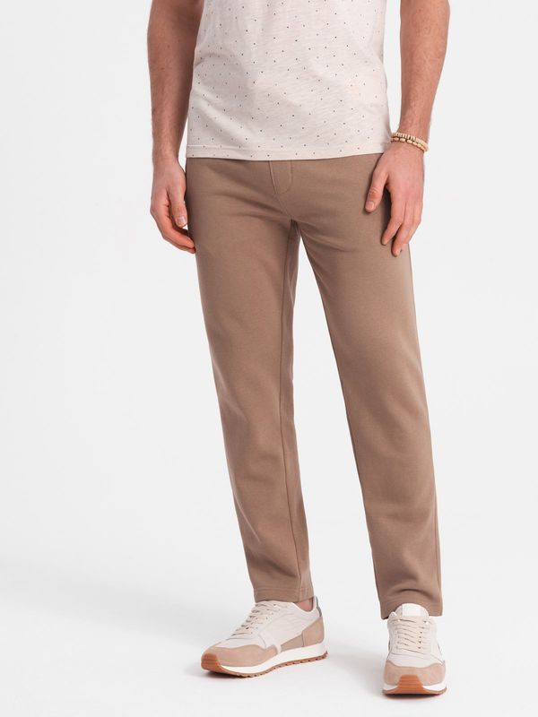 Ombre Ombre Men's sweatpants with unlined leg - brown