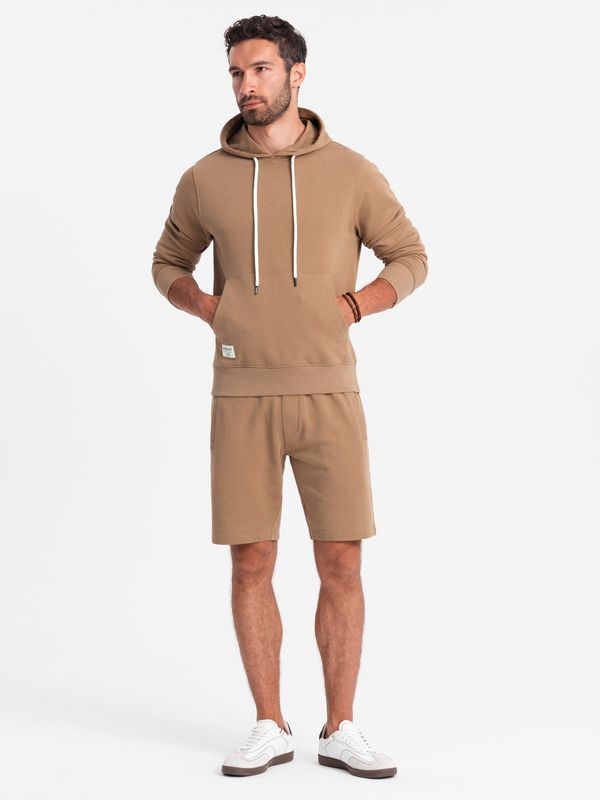 Ombre Ombre Men's sweatshirt set kangaroo sweatshirt + shorts