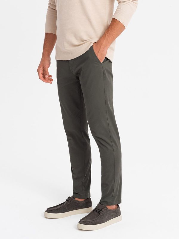 Ombre Ombre Men's uniform REGULAR FIT chino pants - khaki