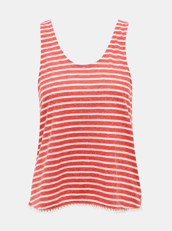 Only Only Cloe Red Striped Tank Top