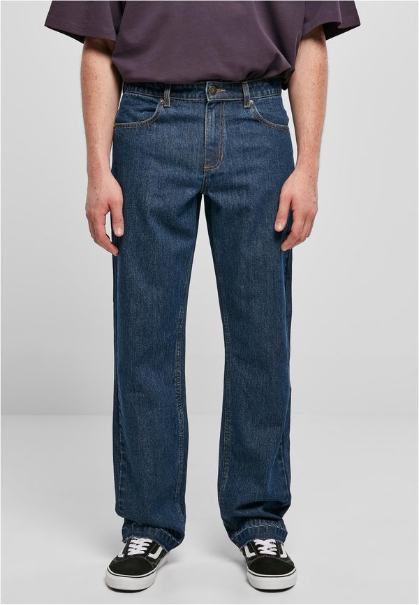 UC Men Open Edge Loose Fit jeans washed in the middle of indigo